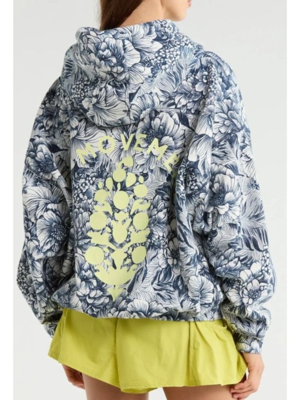 Free People Printed Final Call Hoodie NWT - Picture 2 of 2